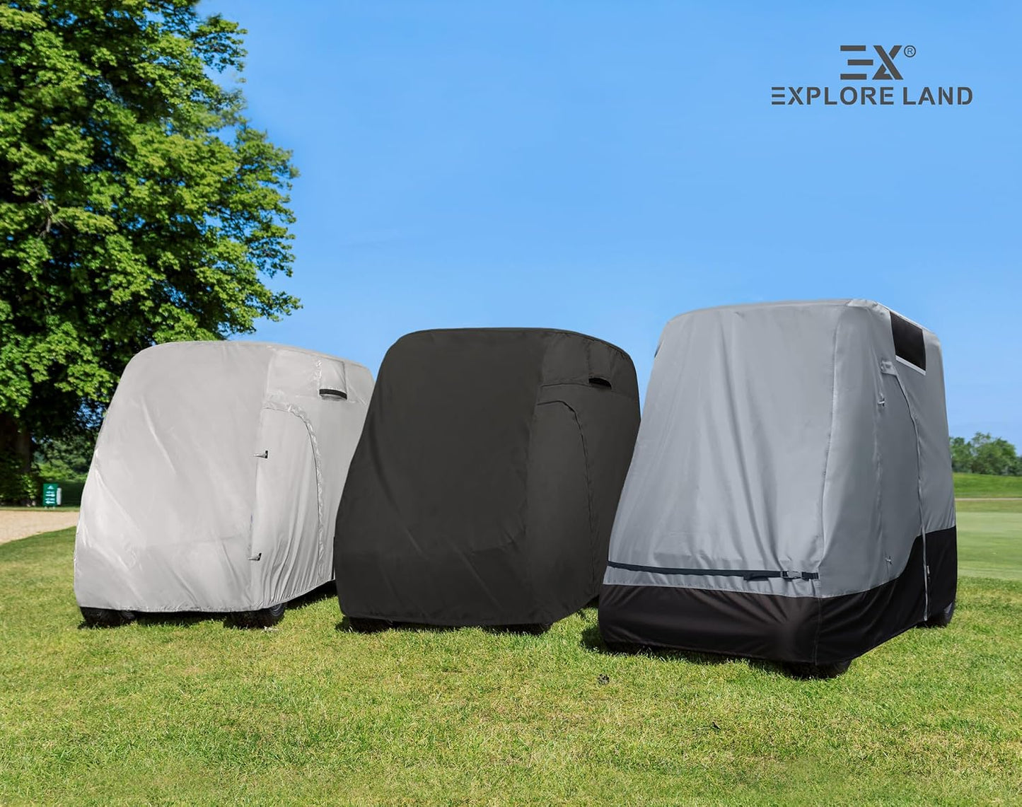 Waterproof Golf Cart Cover Universal Fits for Most Brand 2/4/6 Passenger Car