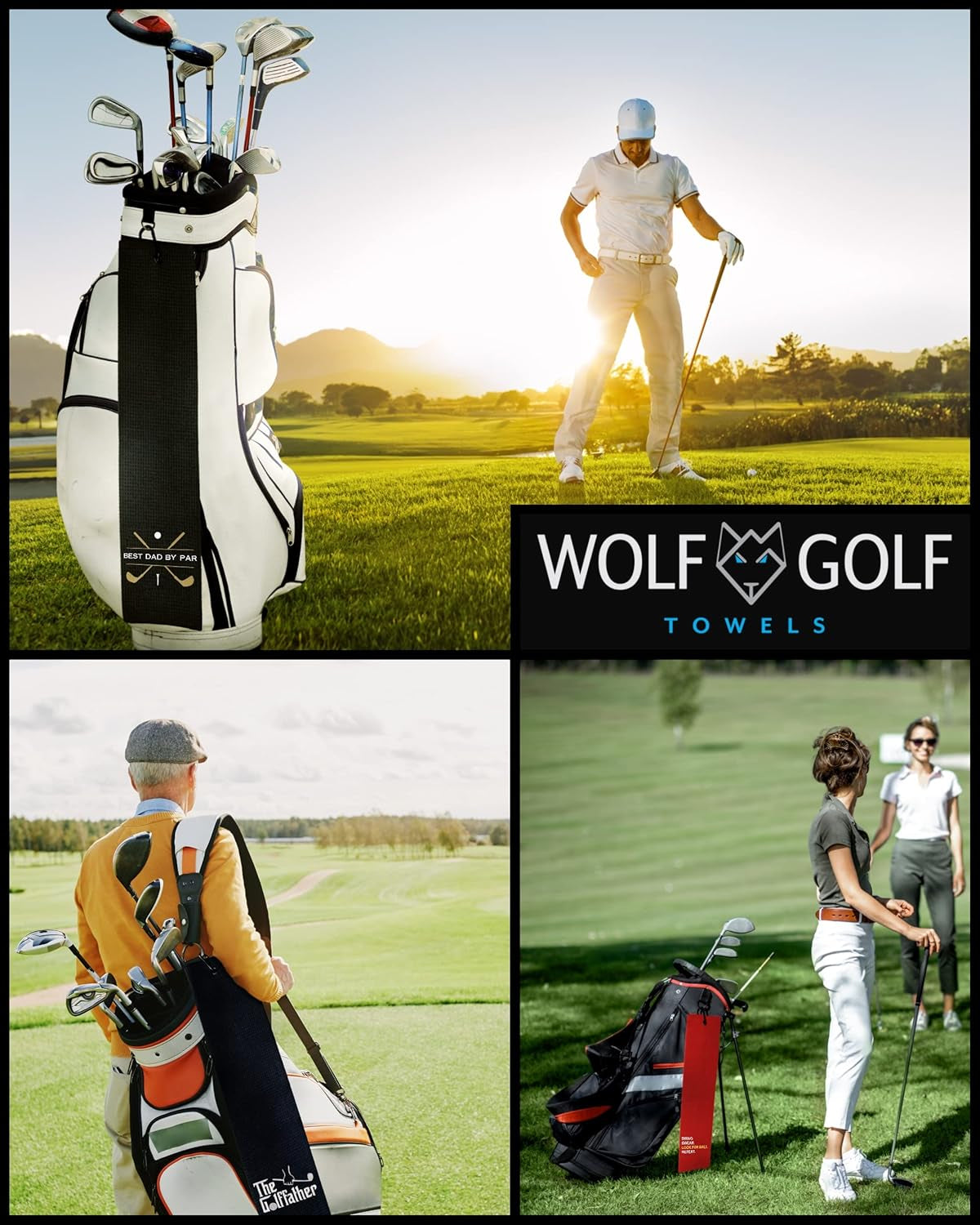 Premium Embroidered Golf Towel for Husbands | Humorous Design for Golf Bags