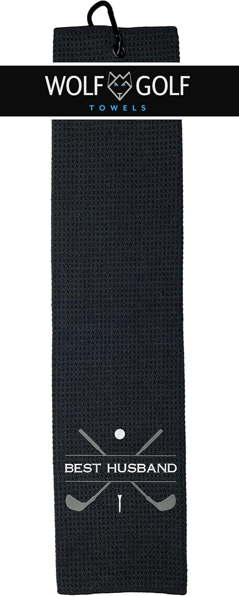 Premium Embroidered Golf Towel for Husbands | Humorous Design for Golf Bags