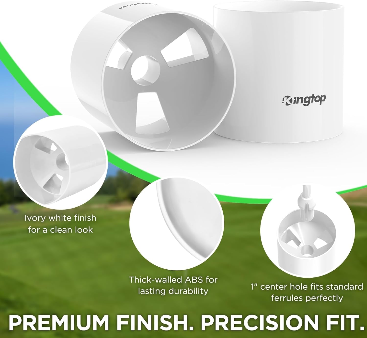 Golf Hole Cup - Compliant with PGA/USGA Regulations, Ideal for Backyard Practice Putting Greens, Available in 4-Inch and 6-Inch Sizes