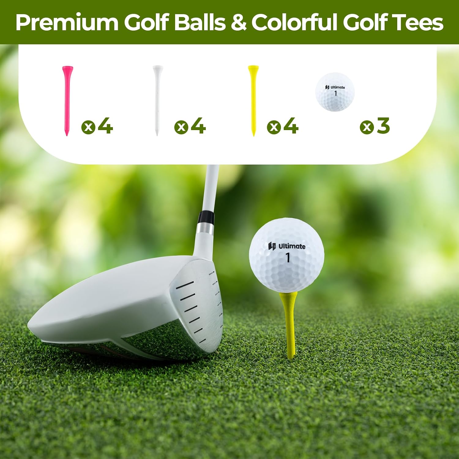 Golf Accessories Kit for Men Women, Golf Accessories Set W/Golf Balls, Golf Tees, Golf Towel, Golf Belt, Golf Hat, Divot Tool, Ball Marker, Storage Bag, Golf Gift Box for Golfers