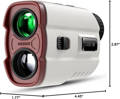 Golf Rangefinder with Slope, 1200 Yards Laser Range Finder with High-Precision Flag Pole Locking Vibration, 7X Magnification, Rechargeable Battery