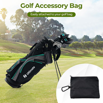 Golf Accessories Kit for Men Women, Golf Accessories Set W/Golf Balls, Golf Tees, Golf Towel, Golf Belt, Golf Hat, Divot Tool, Ball Marker, Storage Bag, Golf Gift Box for Golfers