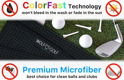 Premium Embroidered Golf Towel for Husbands | Humorous Design for Golf Bags