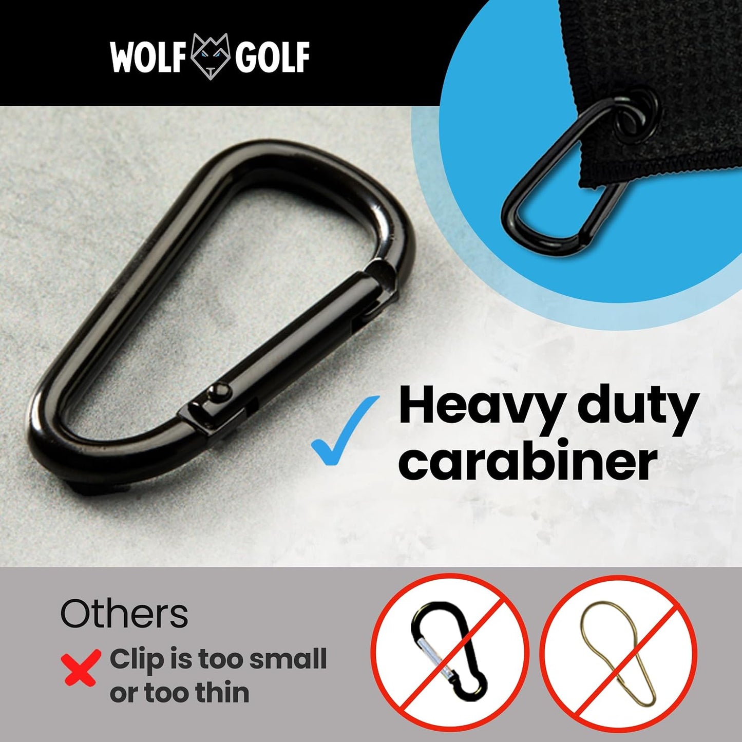 Premium Embroidered Golf Towel for Dads | Made in the USA | Essential Golf Accessories for Men
